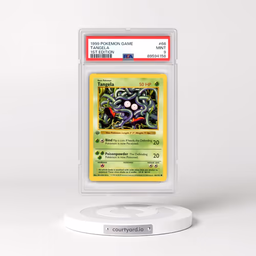 1999 Pokémon Game #66 Tangela - 1st Edition (PSA 9 MINT)