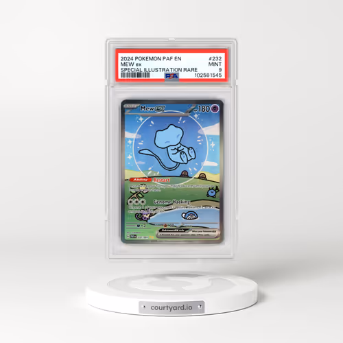 2024 Pokémon Paf EN-Paldean Fates #232 Mew EX - Holo Special Illustration Rare (PSA 9 MINT)