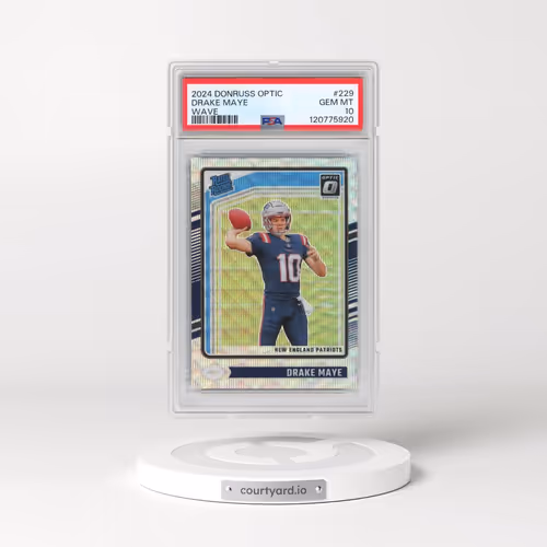 2024 Panini Donruss Optic #229 Drake Maye - Wave (PSA 10 GEM MINT)