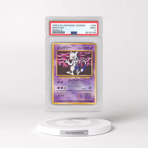 1998 Pokémon Vending #150 Mewtwo - Series III (PSA 9 MINT)