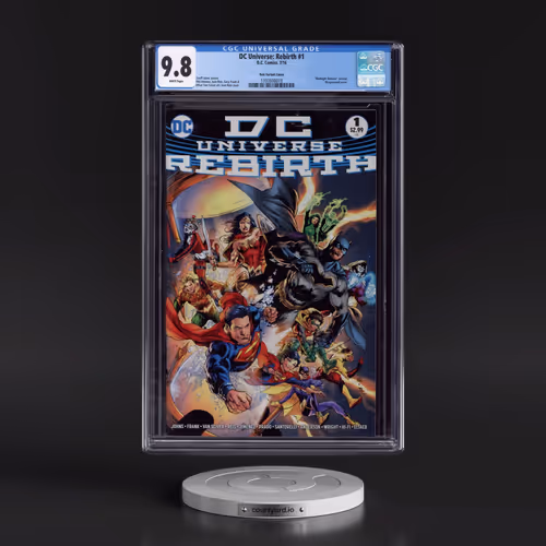 DC Universe: Rebirth #1 CGC 9.8 White Pages (DC Comics, 7/16) - Universal Reis Variant Cover