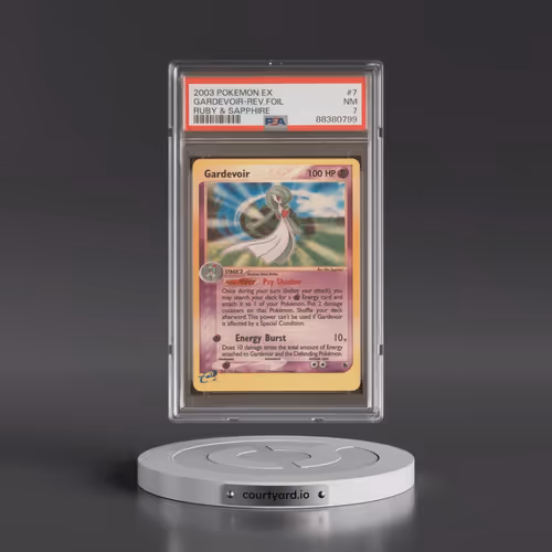 2003 Pokémon EX Ruby & Sapphire #7 Gardevoir - Reverse Foil (PSA 7 NM)