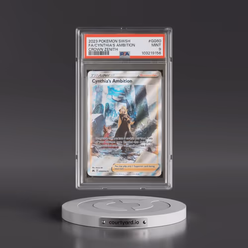 2023 Pokémon Sword and Shield Crown Zenith #GG60 Cynthia's Ambition - Full Art (PSA 9 MINT)