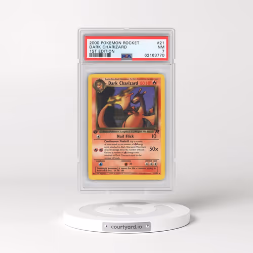 2000 Pokémon Rocket #21 Dark Charizard - 1st Edition (PSA 7 NM)
