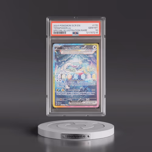 2024 Pokémon Scr EN-Stellar Crown #170 Terapagos EX - Holo Special Illustration Rare (PSA 10 GEM MIN