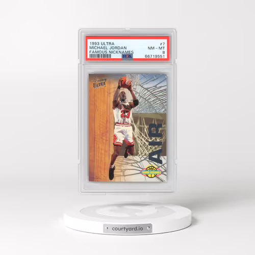 1993 Ultra Famous Nicknames #7 Michael Jordan (PSA 8 NM-MT)