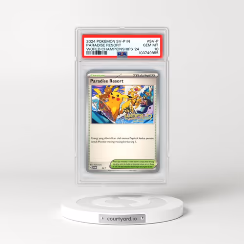 2024 Pokémon SV-P Promo #SV-P Paradise Resort - World Championships 2024 (PSA 10 GEM MINT)