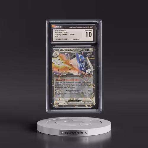 2024 Surging Sparks - SSP EN #130/191 Archaludon ex - Holo (CGC 10 GEM MINT)