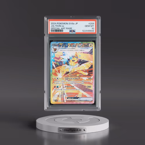 2024 Pokémon Sv8a-Terastal Fest EX #209 Jolteon EX - Holo Special Art Rare (PSA 10 GEM MINT)