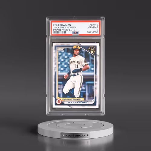 2024 Bowman Paper Prospects #BP140 Jackson Chourio (PSA 10 GEM MINT)