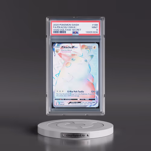 2020 Pokémon Sword & Shield Vivid Voltage #188 Pikachu Vmax - Full Art Secret (PSA 9 MINT)