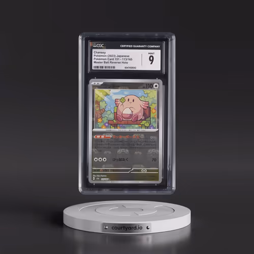 2023 Pokémon Card 151 #113/165 Chansey - Reverse Holo Master Ball (CGC 9 MINT)