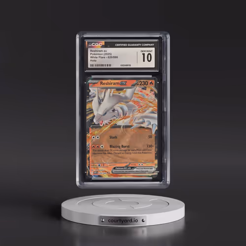 2025 White Flare - WHT EN #020/086 Reshiram ex - Holo (CGC 10 GEM MINT)