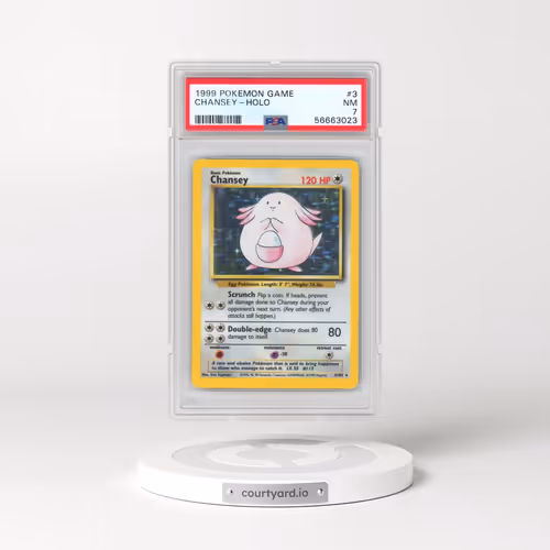 1999 Pokémon Game #3 Chansey - Holo (PSA 7 NM)