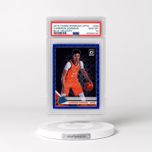 2019 Panini Donruss Optic #200 Cameron Johnson - Blue Velocity (PSA 10 GEM MINT)