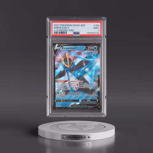 2021 Pokémon Swsh Black Star Promo #108 Empoleon V - Holo V Strikers Tins (PSA 9 MINT)