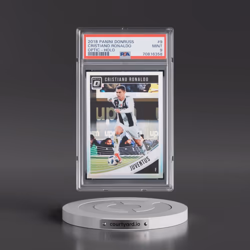 2018 Panini Donruss #9 Cristiano Ronaldo - Optic-Holo (PSA 9 MINT)