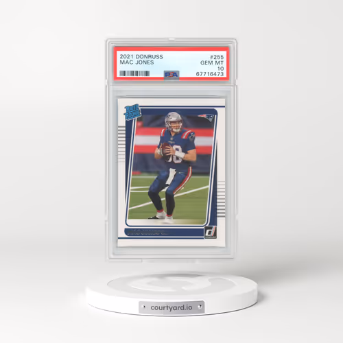 2021 Panini Donruss #255 Mac Jones (PSA 10 GEM MINT)