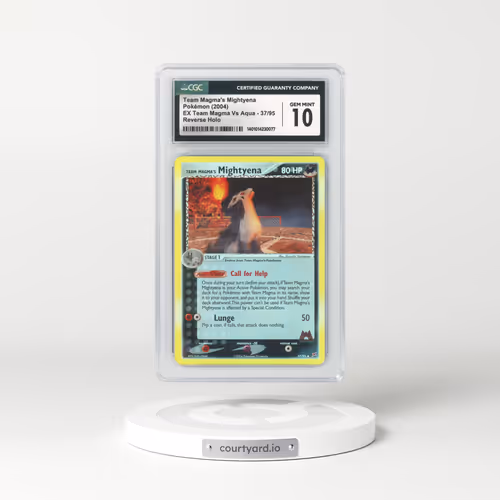 2004 EX Team Magma Vs Team Aqua #37 Team Magma's Mightyena - Holo (CGC 10 GEM MINT)