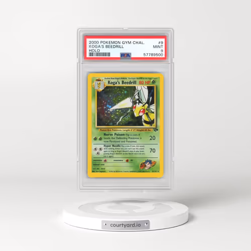 2000 Pokémon Gym Challenge #9 Koga's Beedrill - Holo (PSA 9 MINT)