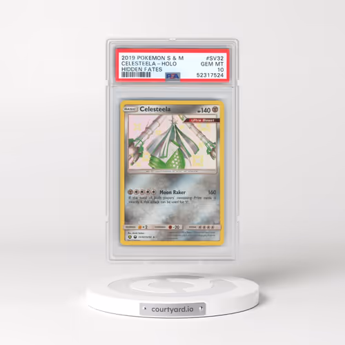 2019 Pokémon Sun & Moon Hidden Fates #SV32 Celesteela - Holo (PSA 10 GEM MINT)