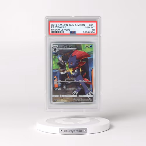 2019 Pokémon Sun & Moon Dream League #051 Weavile - Full Art (PSA 10 GEM MINT)