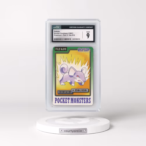 1997 (Pocket Monsters on Bottom) Part 3 #019 Rattata (CGC 9 MINT)