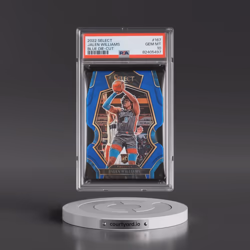 2022 Panini Select #167 Jalen Williams - Blue Die-Cut (PSA 10 GEM MINT)