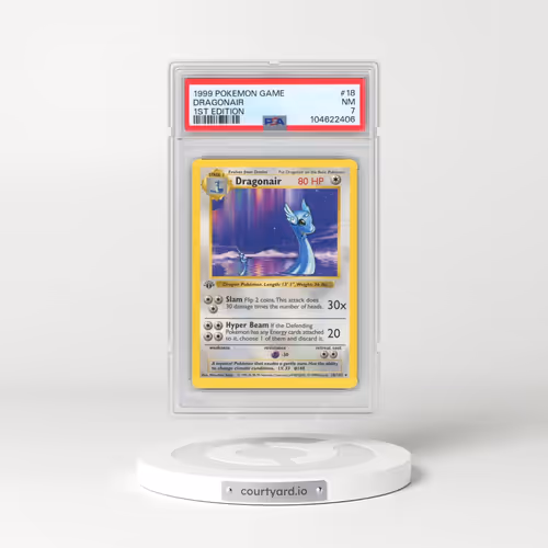 1999 Pokémon Game #18 Dragonair - 1st Edition (PSA 7 NM)
