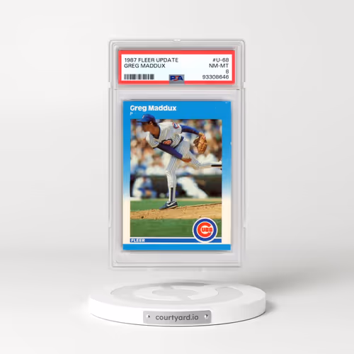 1987 Fleer Update #U-68 Greg Maddux (PSA 8 NM-MT)