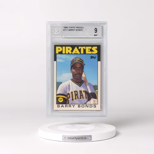 1986 Topps Traded #11T Barry Bonds (BGS 9 MINT)