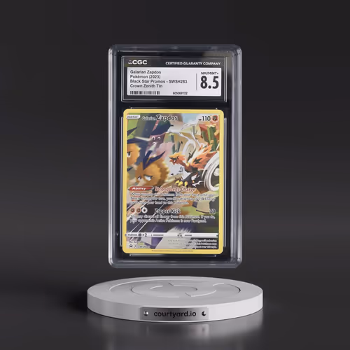 2017 Black Star Promos - Sword & Shield #SWSH283 Galarian Zapdos - Crown Zenith Tin (Holo) (CGC 8.5