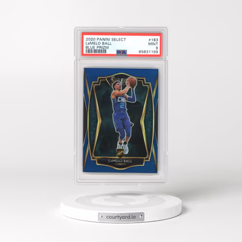 2020 Panini Select #183 LaMelo Ball - Blue Prizm (PSA 9 MINT)