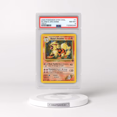 2000 Pokémon Gym Challenge #1 Blaine's Arcanine - Holo (PSA 8 NM-MT)