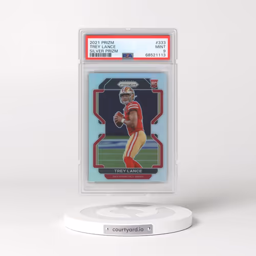 2021 Panini Prizm #333 Trey Lance - Silver Prizm (PSA 9 MINT)