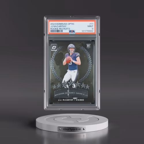 2024 Panini Donruss Optic Rookie Recruits #11 JJ McCarthy (PSA 9 MINT)