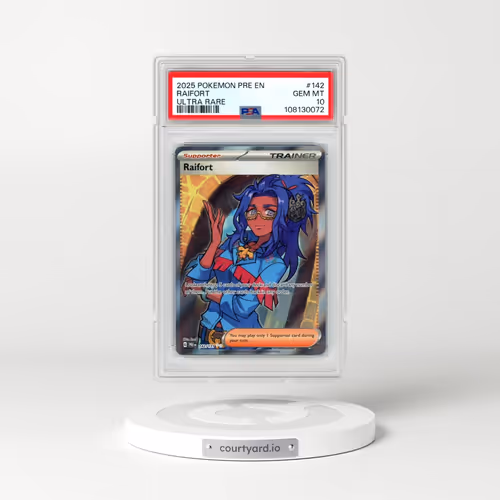 2025 Pokémon Pre EN-Prismatic Evolutions #142 Raifort - Ultra Rare (PSA 10 GEM MINT)
