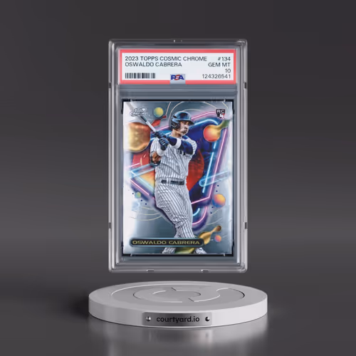 2023 Topps Cosmic Chrome #134 Oswaldo Cabrera (PSA 10 GEM MINT)