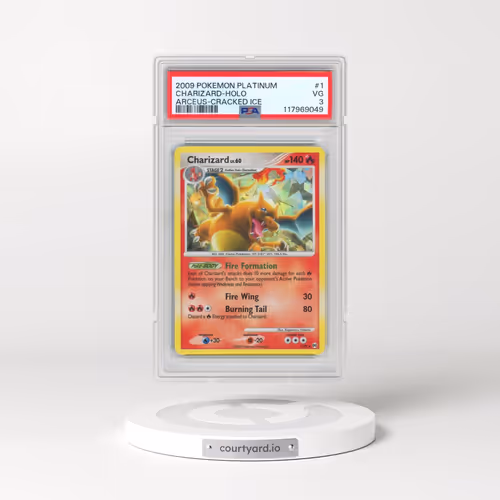 2009 Pokémon Platinum Arceus #1 Charizard - Holo Cracked Ice (PSA 3 VG)