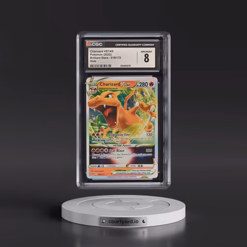 2022 Brilliant Stars #018/172 Charizard VSTAR - Holo (CGC 8 NM-MT)