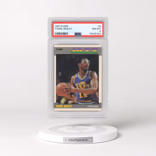 1987 Fleer #6 Thurl Bailey (PSA 8 NM-MT)
