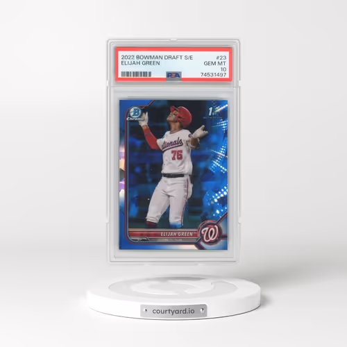 2022 Bowman Draft Chrome Sapphire Edition #BDC23 Elijah Green (PSA 10 GEM MINT)