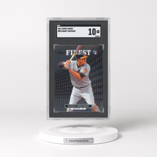 2013 Topps Finest #80 Manny Machado (SGC 10 GEM MINT)