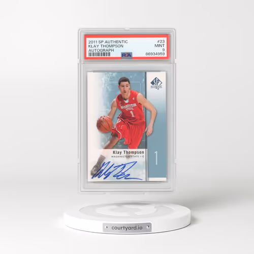 2011 SP Authentic #23 Klay Thompson - Autograph (PSA 9 MINT)