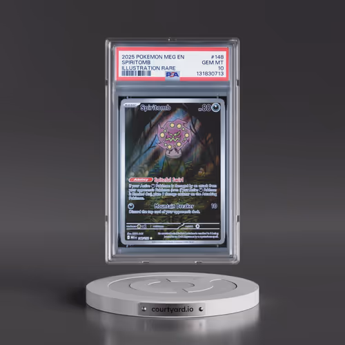 2025 Pokémon Meg EN-Mega Evolution #148 Spiritomb - Illustration Rare (PSA 10 GEM MINT)