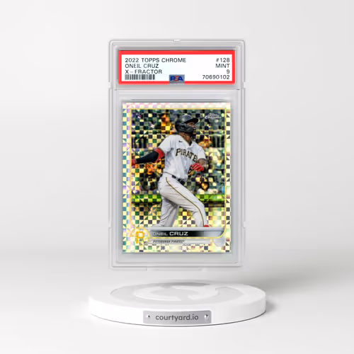 2022 Topps Chrome #128 Oneil Cruz - X-Fractor (PSA 9 MINT)