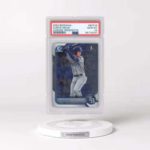 2022 Bowman Chrome Prospects #BCP10 Curtis Mead (PSA 10 GEM MINT)