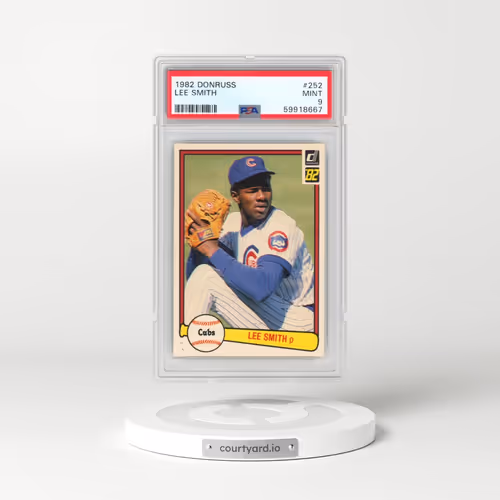1982 Donruss #252 Lee Smith (PSA 9 MINT)