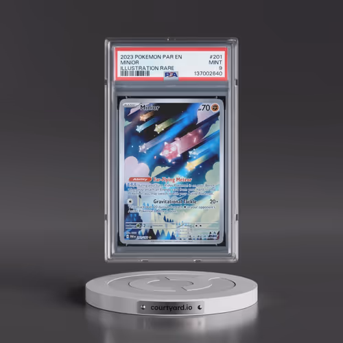 2023 Pokémon Par EN-Paradox Rift #201 Minior - Illustration Rare (PSA 9 MINT)