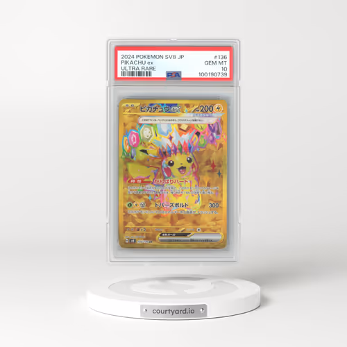 2024 Pokémon SV8-Super Electric Breaker #136 Pikachu EX - Holo Ultra Rare (PSA 10 GEM MINT)
